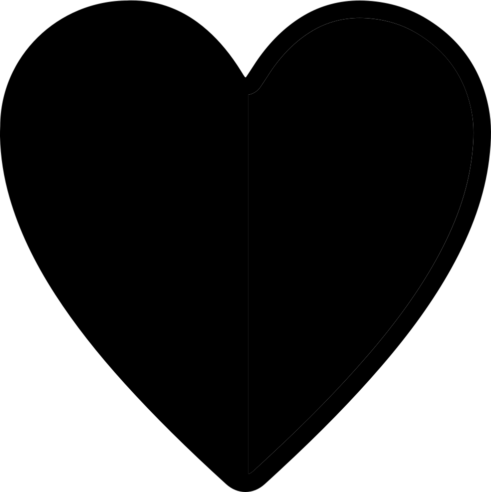 Png File Svg - Black Heart High Resolution Clipart (980x981), Png Download