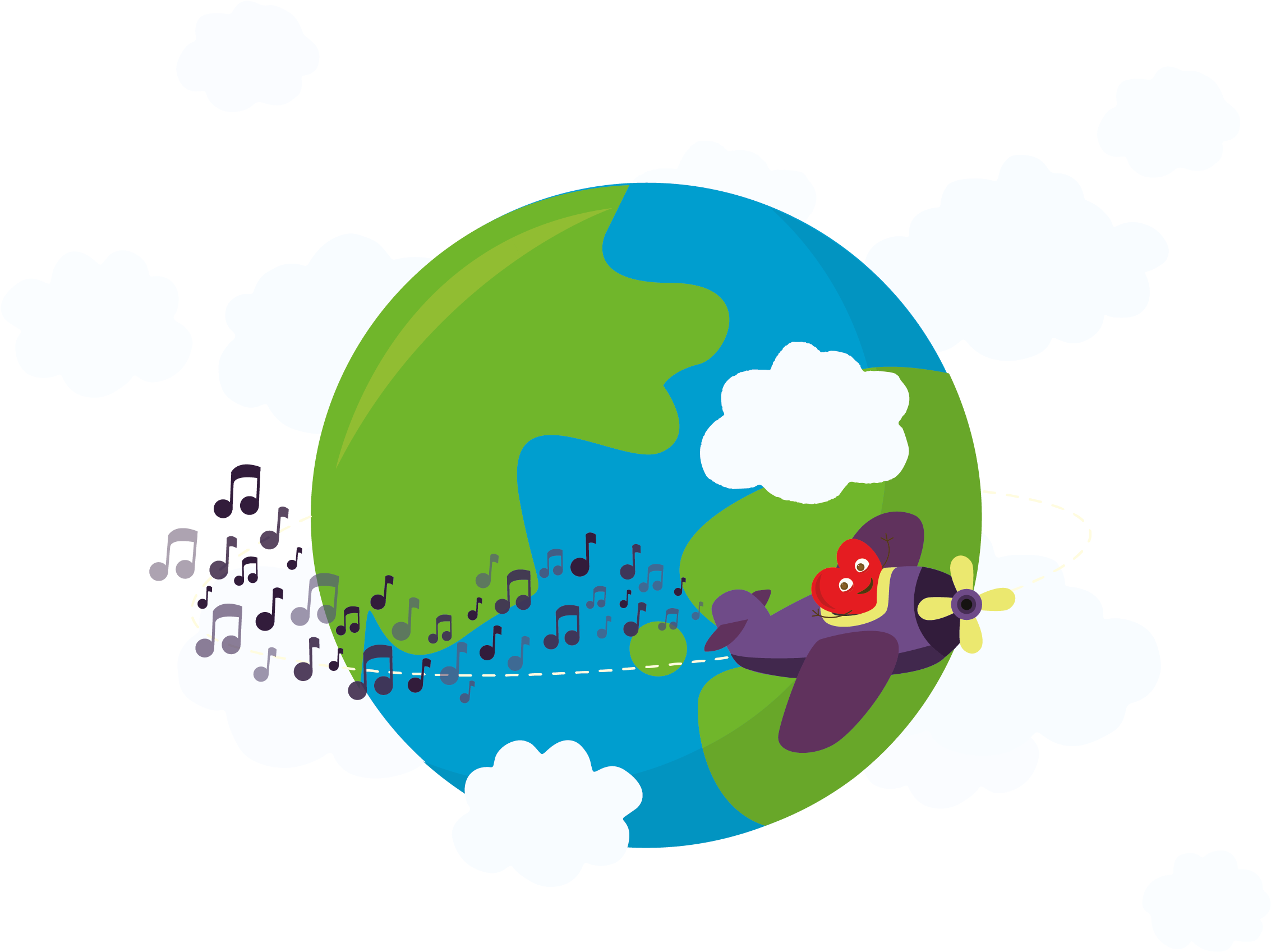 Passport Of Friendship Amiko-globe - Earth Clipart (2480x2025), Png Download