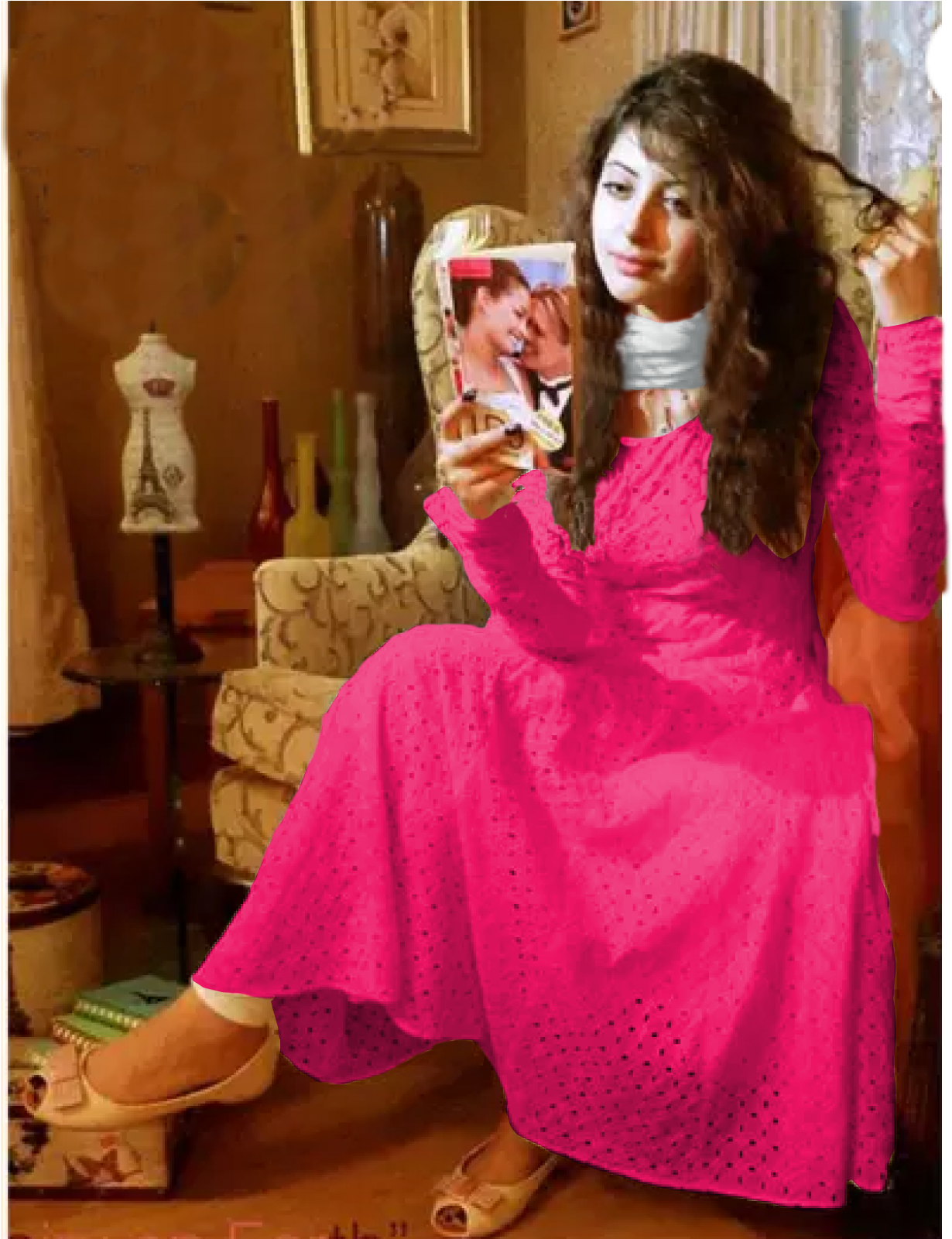 Previous - White Salwar Suit Design Clipart (1600x1600), Png Download