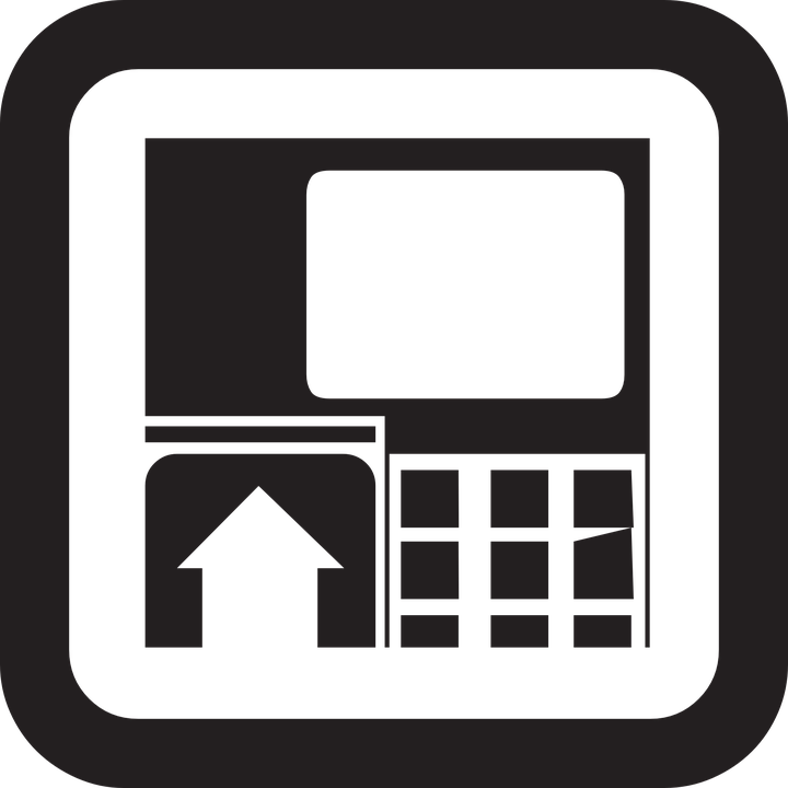 Money Exchange Machine - Atm Clip Art - Png Download (720x720), Png Download