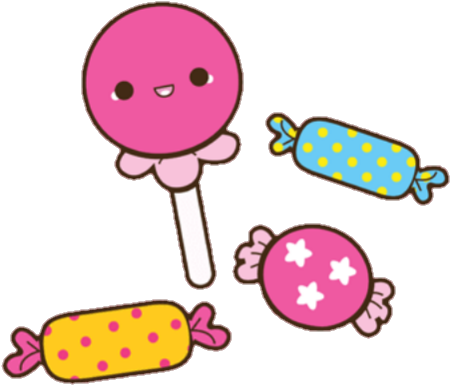 Sweet Clipart Kawaii - Kawaii Cute Candy - Png Download (720x646), Png Download