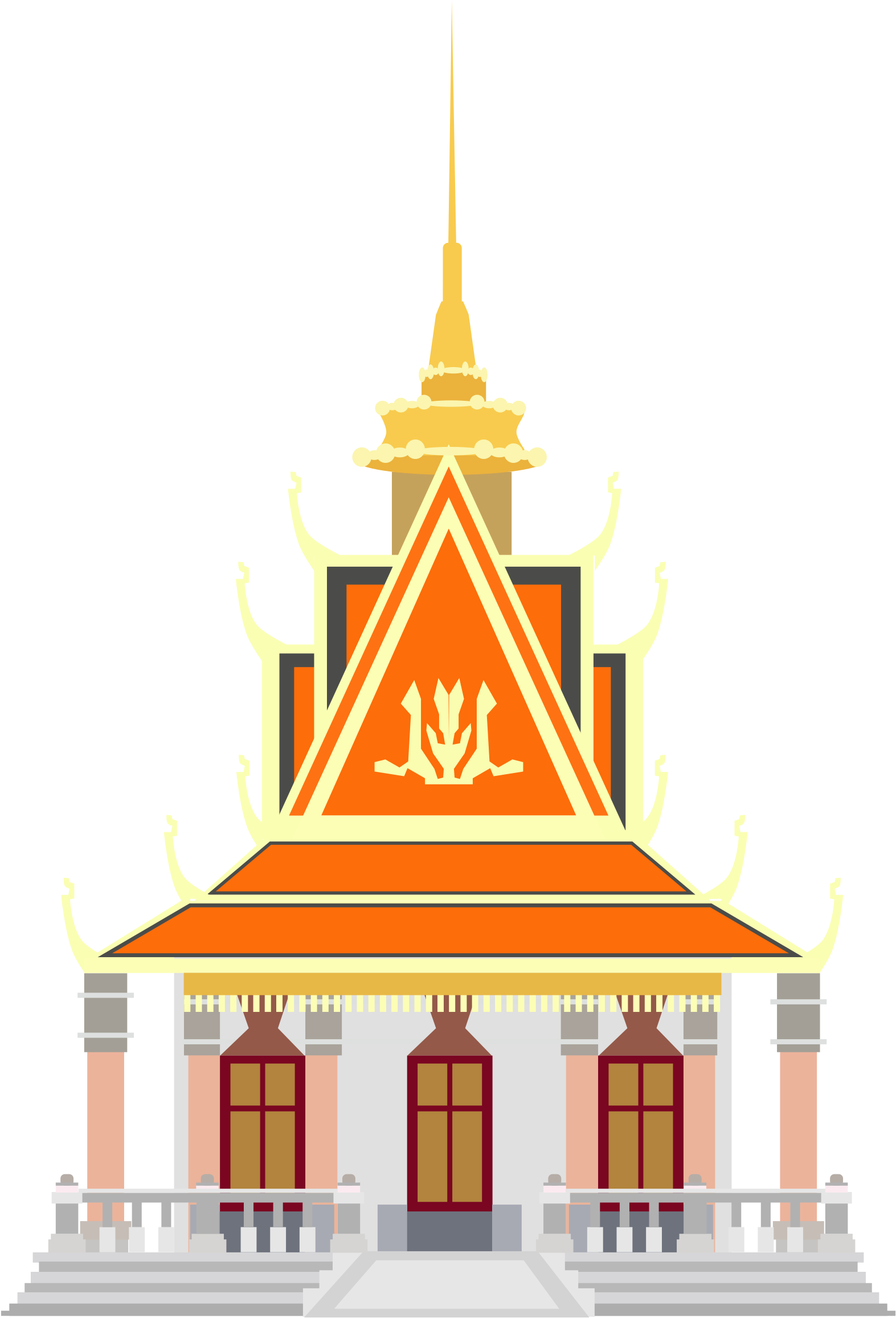 Clipart - Pagoda Cambodia - Png Download (1660x2400), Png Download