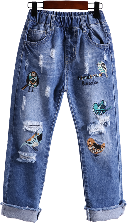Ripped Jeans Png - سروال اطفال Clipart (800x800), Png Download