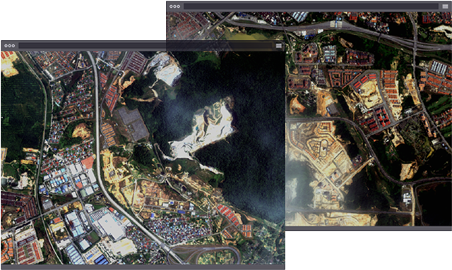 Satellite - Aerial Photography Clipart (800x471), Png Download