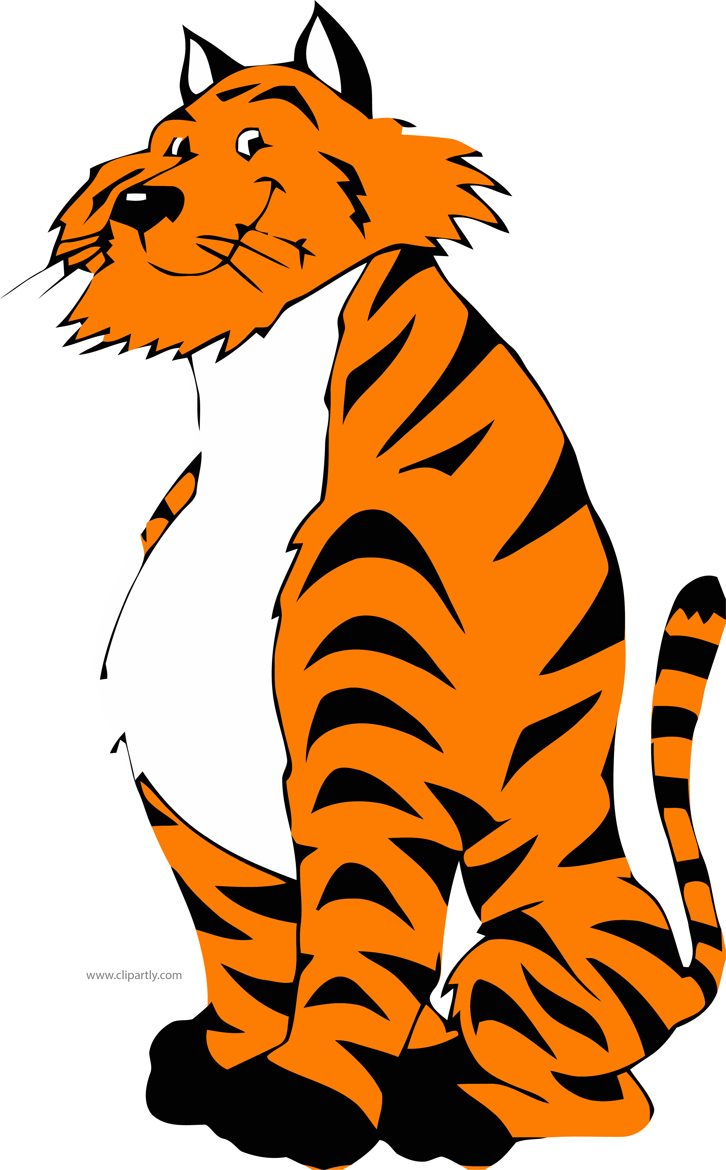 Lion Cartoon Smile Clipart Png Image Www - Tiger Transparent Png (2931x4720), Png Download