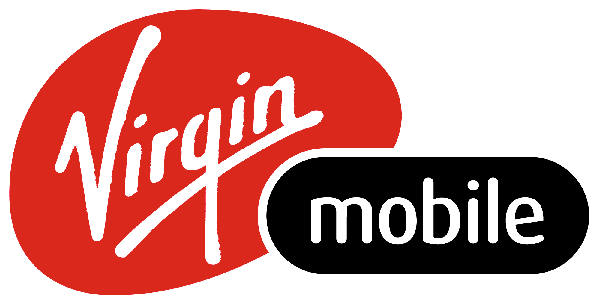 Virgin Mobile Logo, Logotype - Virgin Mobile Logo Png Clipart (2200x1200), Png Download