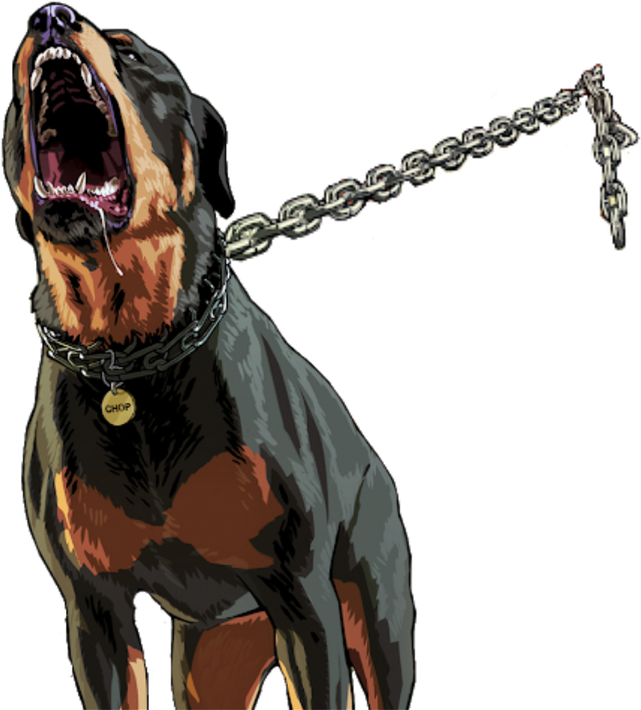 #rottweiler #dog #cão #chains #correntes @lucianoballack - Gta V Chop Png Clipart (1024x1024), Png Download