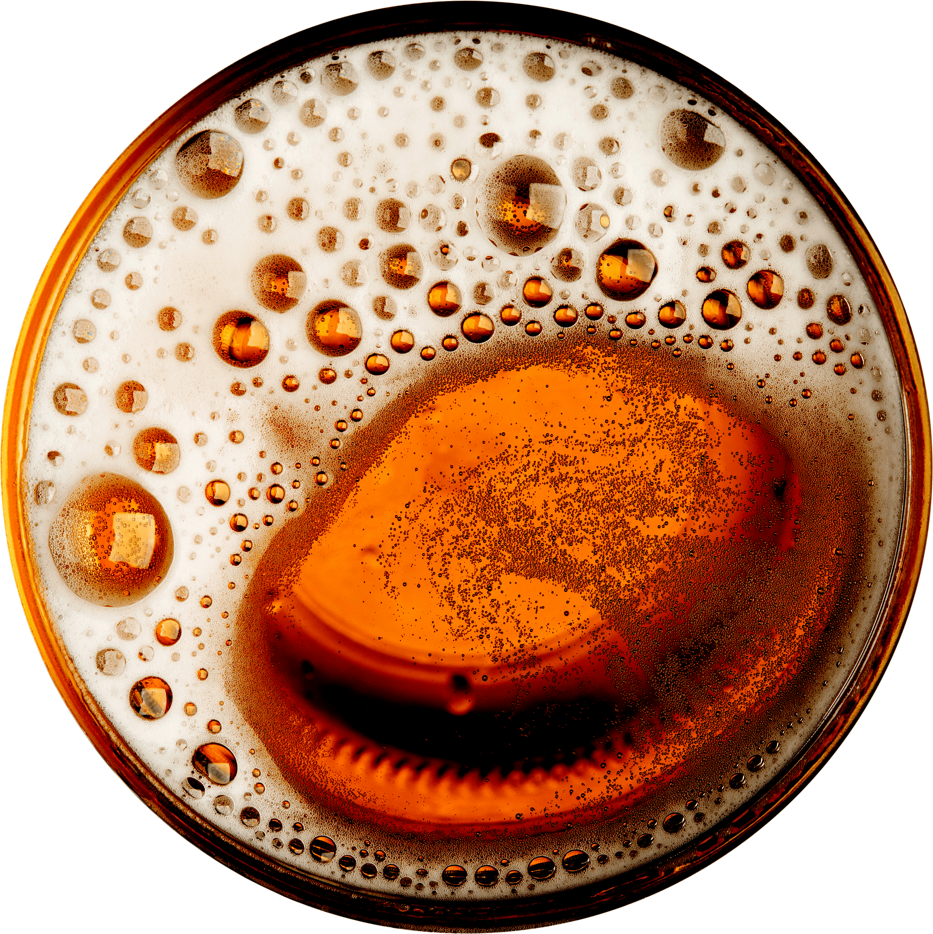 Our Beer - Beer Top View Clipart (4016x4016), Png Download