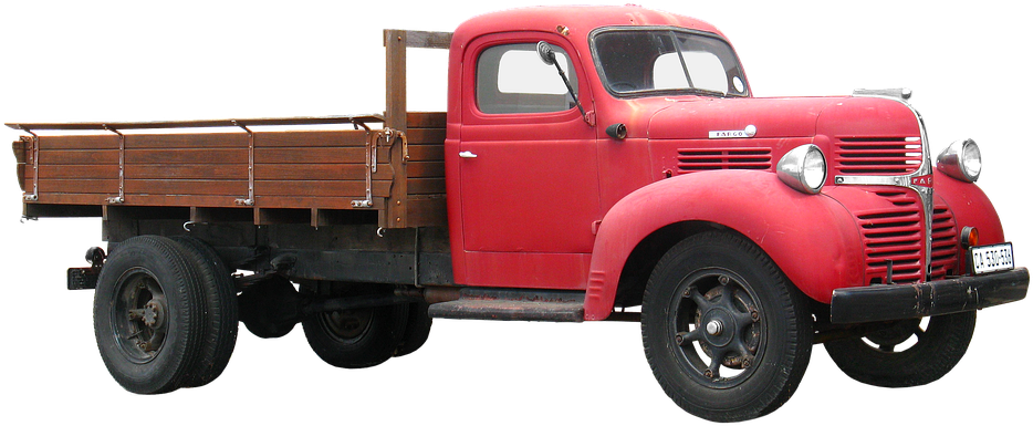 Image Of A Truck - Old Pickup Truck Png Clipart (960x445), Png Download