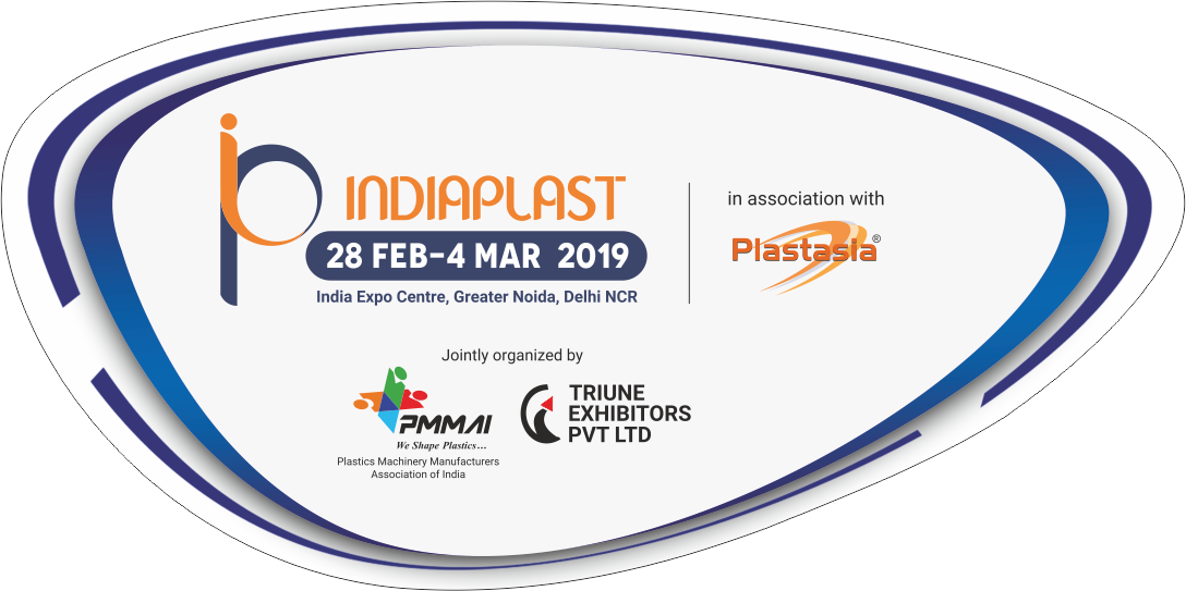 Indiaplast Logo - Delhi Printing Exhibition 2019 Clipart (1088x543), Png Download