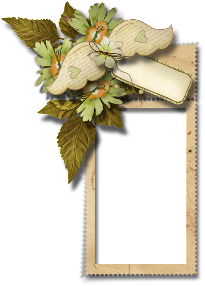 Autumn / Fall Frame With Blank Tag Clip Art - Picture Frame - Png Download (640x640), Png Download