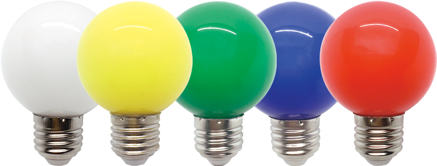 Led Color Lamps - Color Led Bulb Png Clipart (1024x592), Png Download