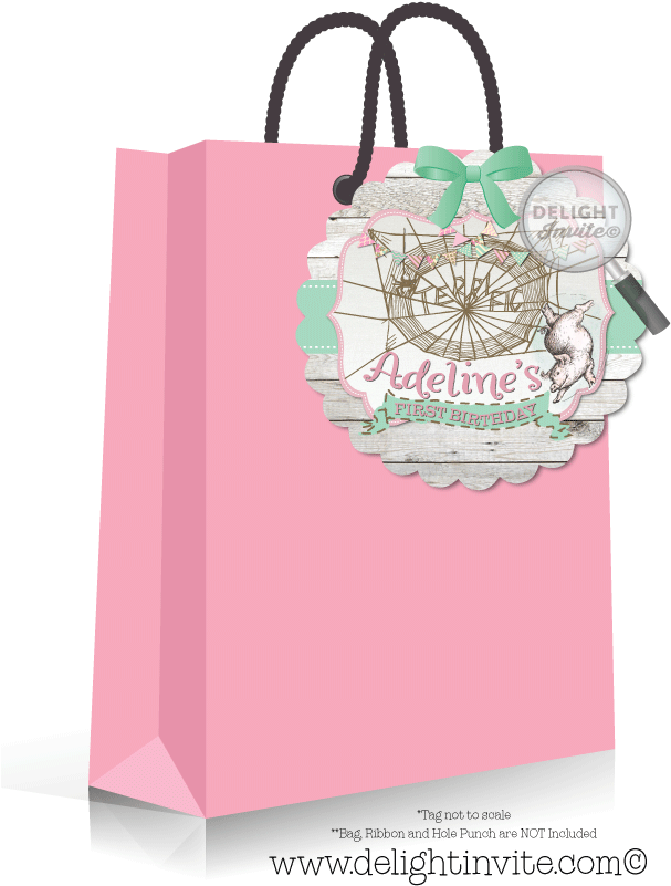 Charlotte's Web Favor Tags Web 1, Charlottes Web, 1st - Greeting Card Clipart (613x822), Png Download