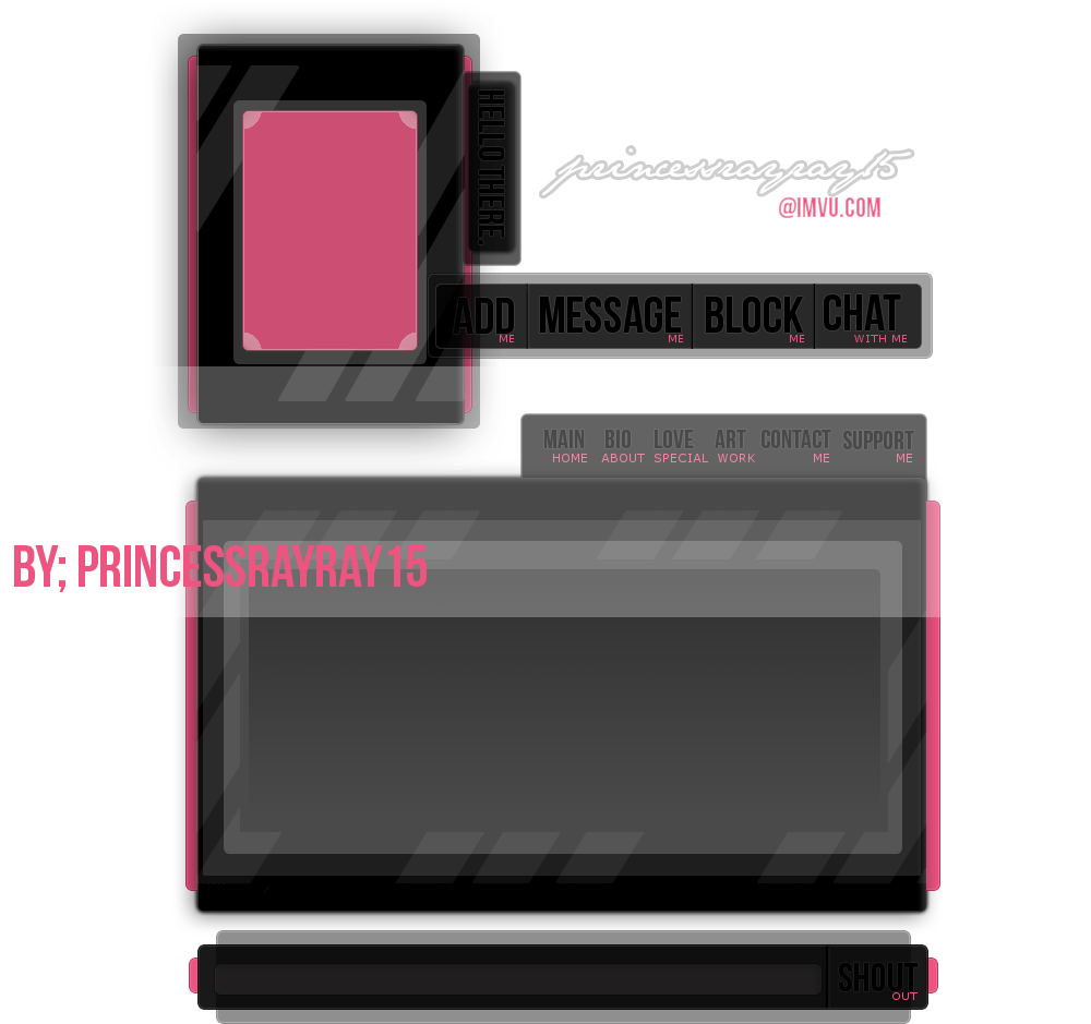 Roxierockette's Free Imvu Div & Iframe Layouts - Led-backlit Lcd Display Clipart (999x1000), Png Download