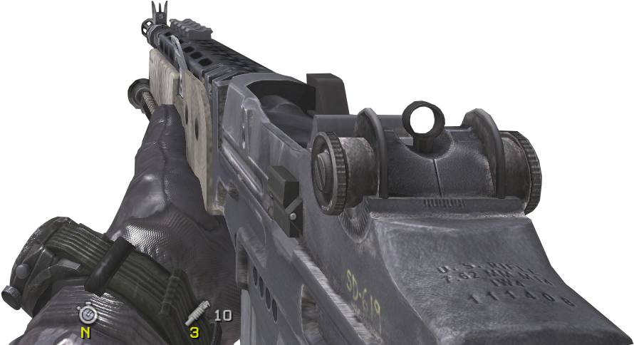 View large size Mw2 Sniper Png - Modern Warfare 2 M14 Clipart. 