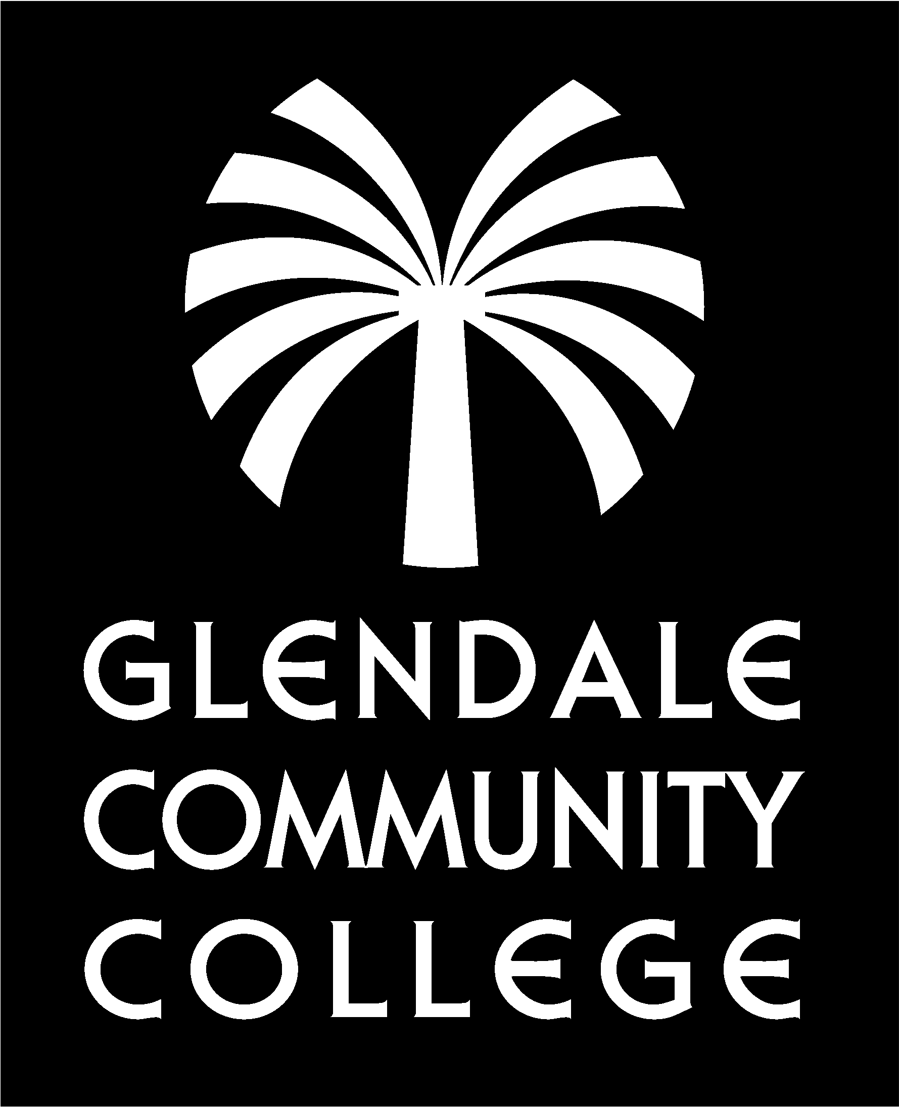 Glendale Community College Logo Black And White - Graphic Design Clipart (2400x2400), Png Download