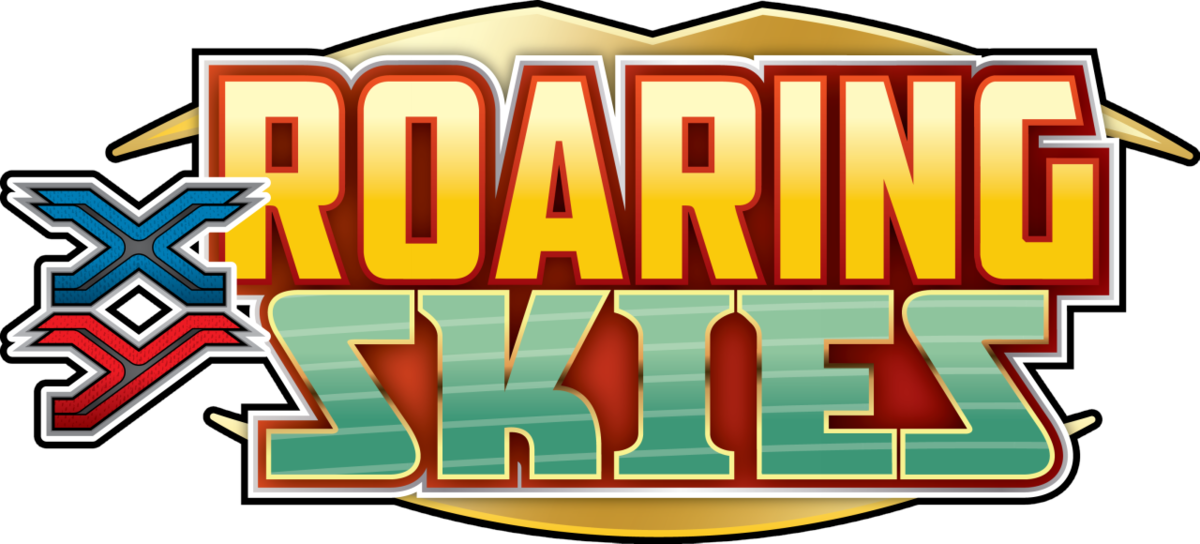 Roaring Skies - Pokemon Tcg Xy Roaring Skies Clipart (1200x544), Png Download