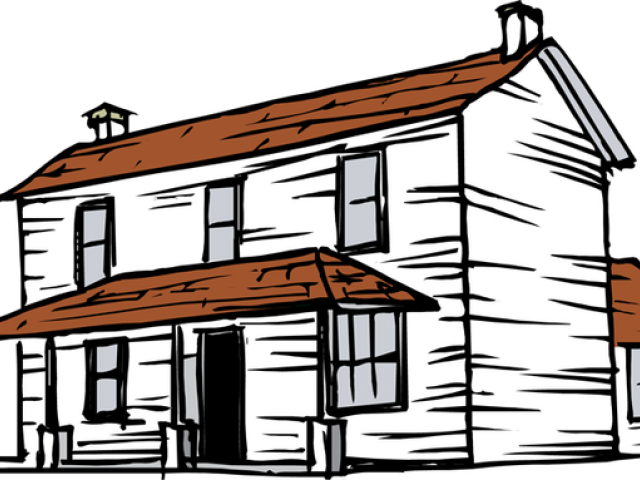Shack Clipart Old Building - Farmhouse Clipart - Png Download (640x480), Png Download