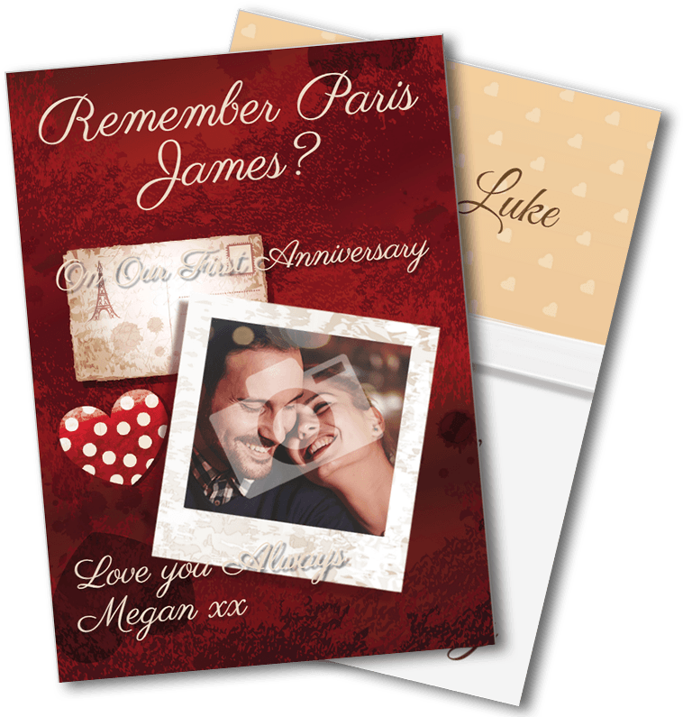 Wedding Anniversary Cards Personalise With A Name, - Christmas Card Clipart (800x800), Png Download