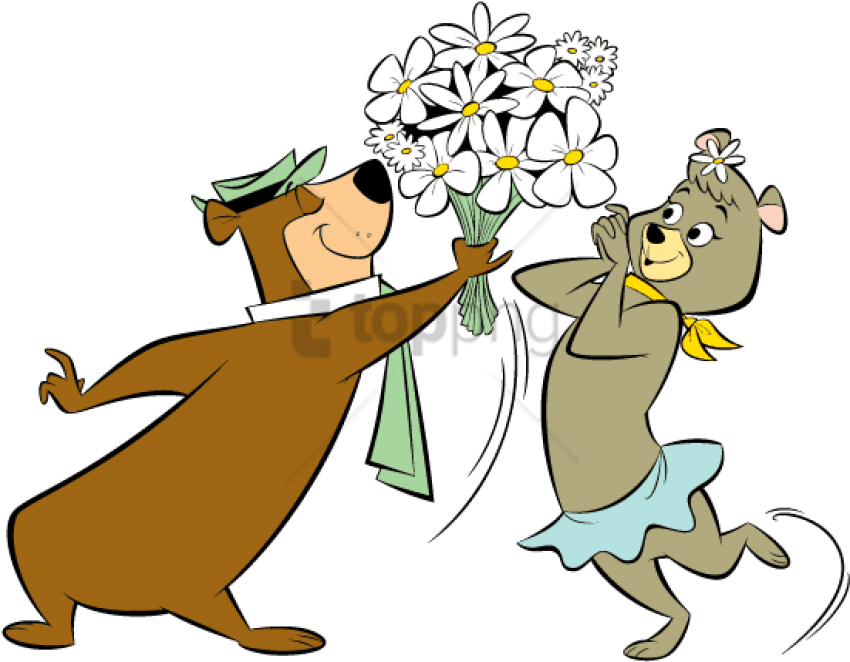 Free Png Mother's Day Weekend - Yogi Bear And Cindy Bear Clipart (850x662), Png Download