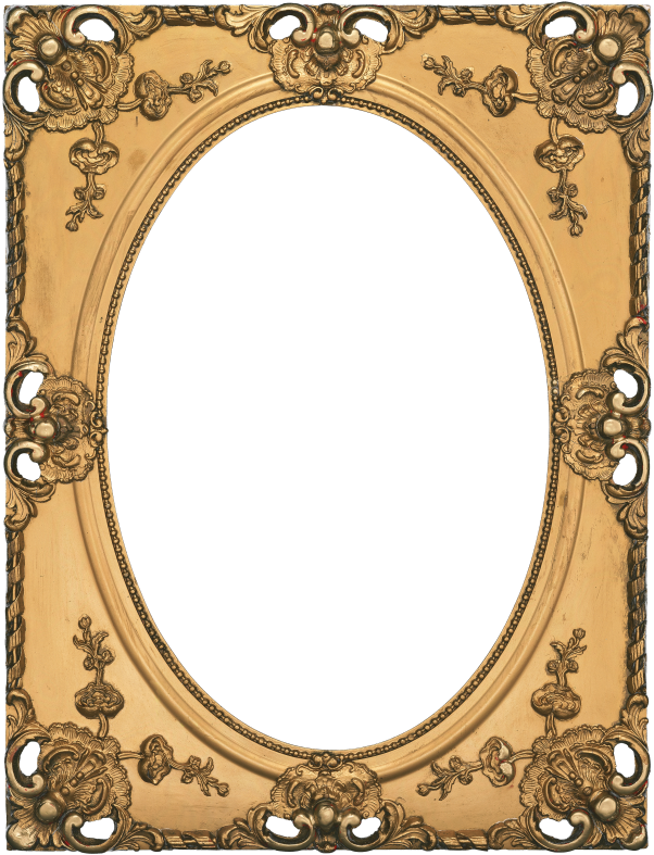 Надежда Хан «luxury Frame - Vintage Picture Frame Clipart - Png Download (613x800), Png Download