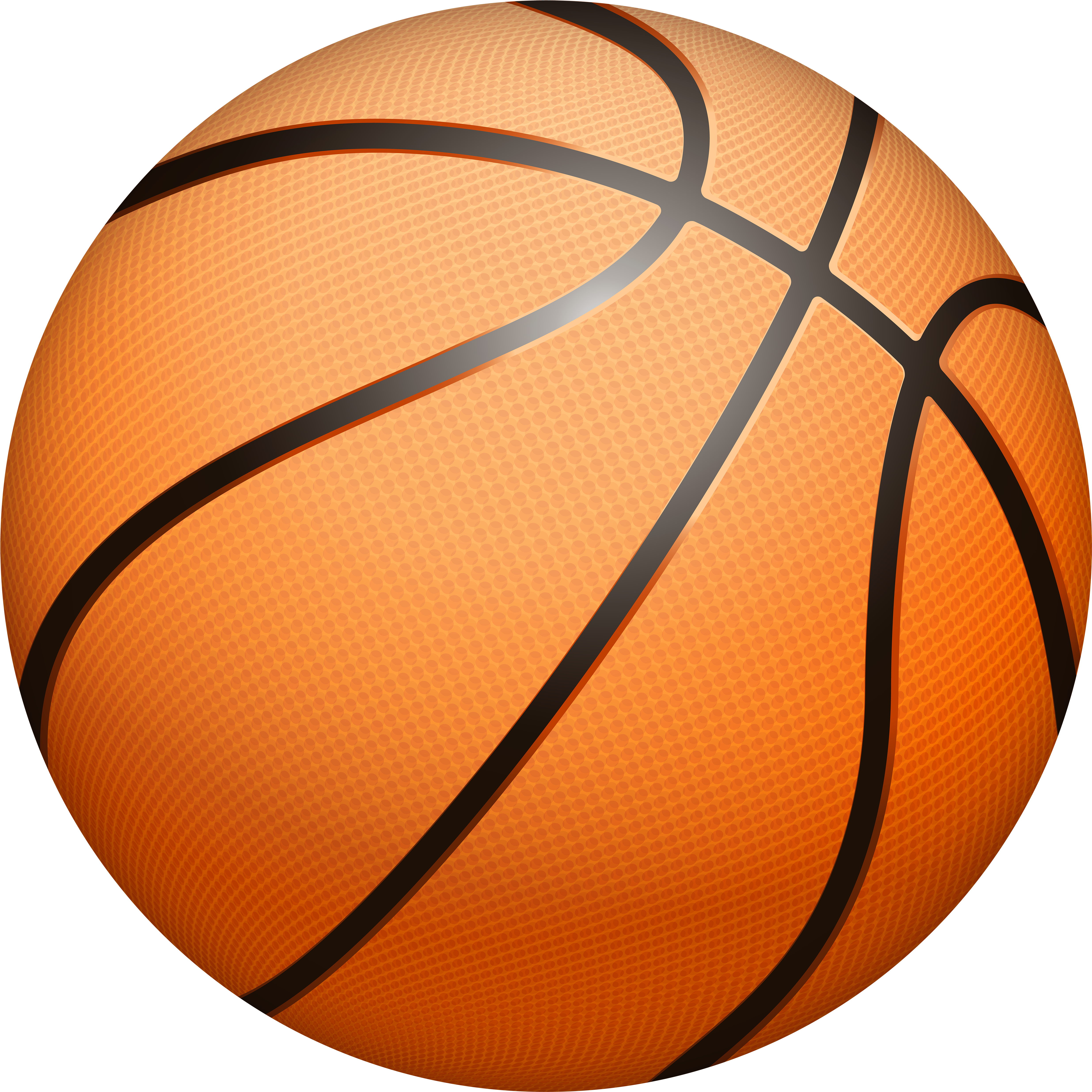 Basketball Transparent Clip Art Image - Basketball - Png Download (5000x4990), Png Download