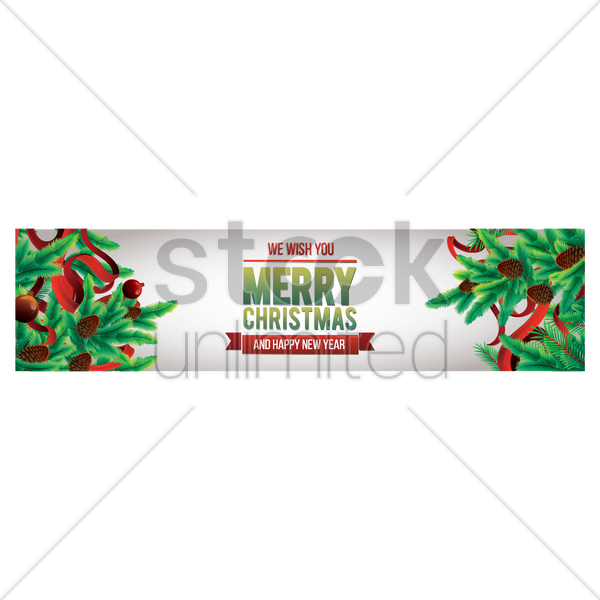 Merry Christmas Banner Png Clipart (600x600), Png Download