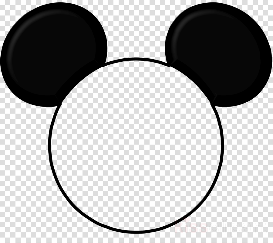 Mickey Mouse Ears Png Clipart Mickey Mouse Minnie Mouse - Circle Ring No Background Transparent Png (900x800), Png Download