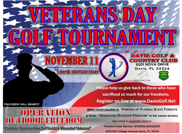 Veterans Day Golf Tournament Benefiting Operation Outdoor - Flyer Clipart (660x510), Png Download