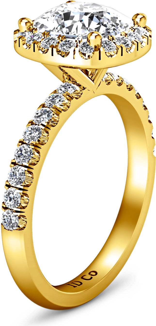 Cushion Cut Engagement - Engagement Ring Clipart (1440x1440), Png Download