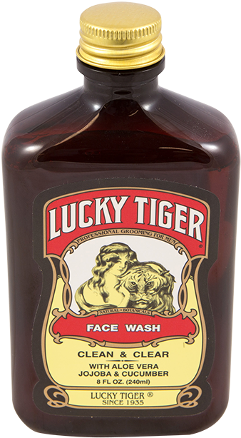 Lucky Tiger Face Wash 240ml - Lucky Tiger Clipart (800x800), Png Download