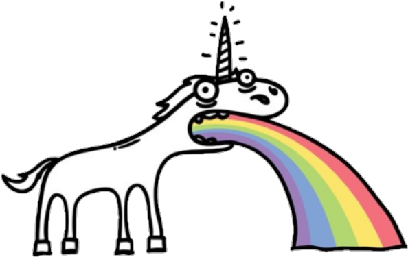 Imagenes De Unicornios Kawaii Image Transparent Free - Unicorn Barfing Rainbows Clipart (720x434), Png Download