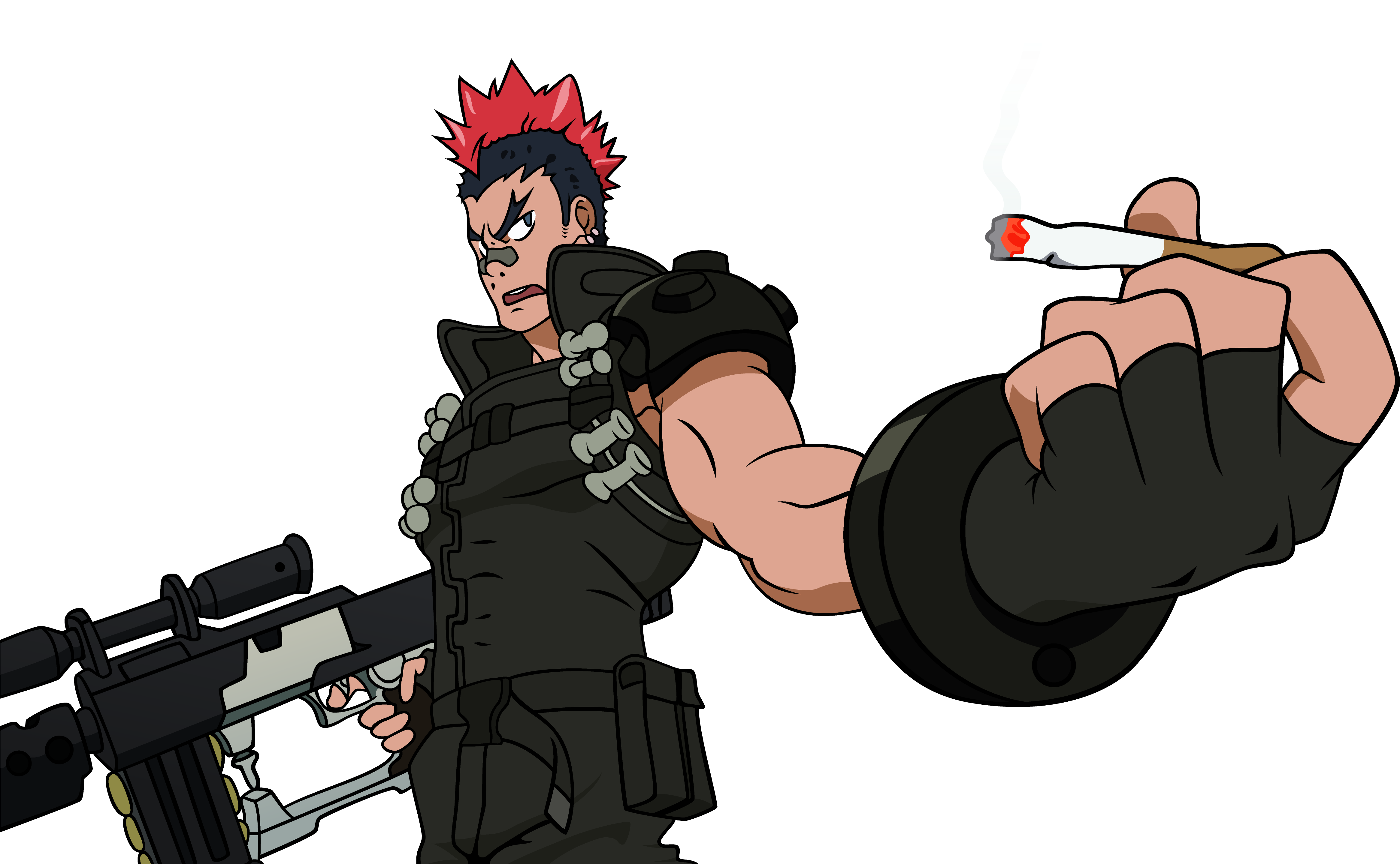 Illustration Cartoon Kill La Kill Clipart (4663x2880), Png Download