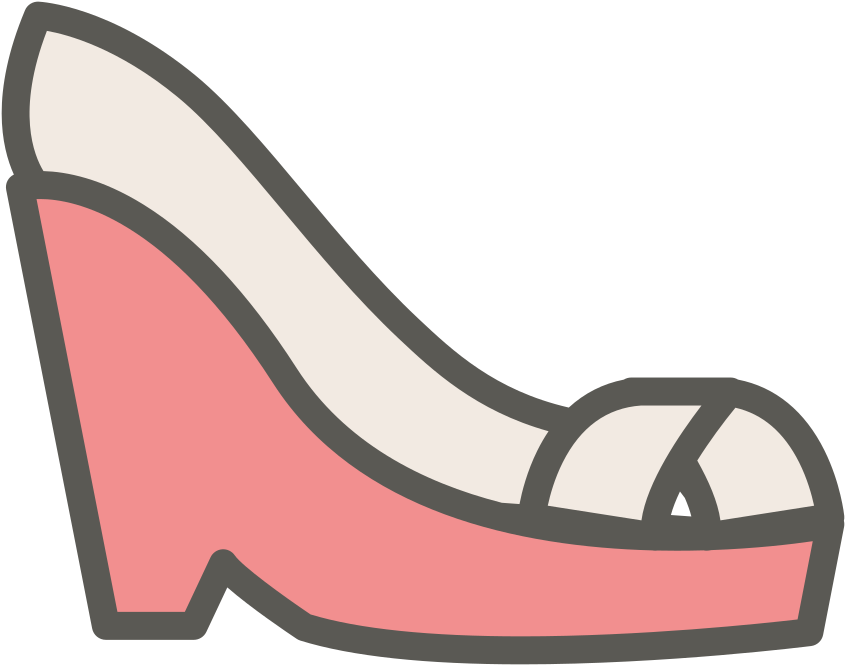 Download Svg Download Png - Wedge Shoe Icon Clipart (1024x1024), Png Download