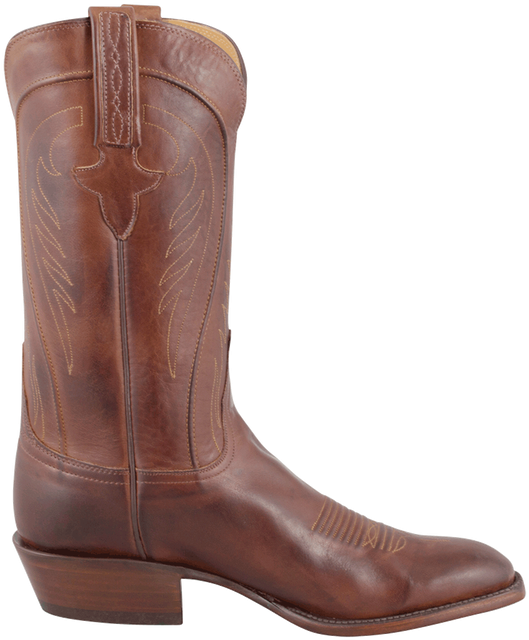 Lucchese Men's Tan Burnished Ranch Hand Boots - Riding Boot Clipart (544x800), Png Download