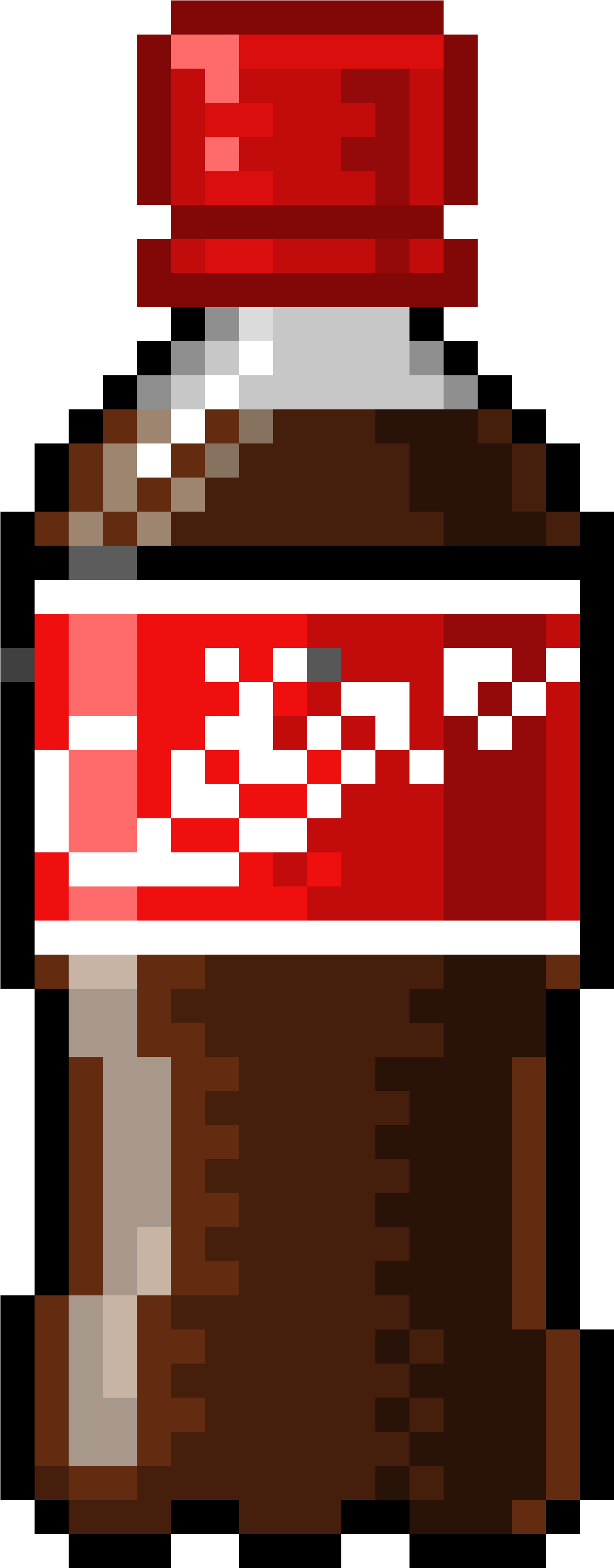 Coke Bottle - Plastic Bottle Pixel Art Clipart (2736x3528), Png Download
