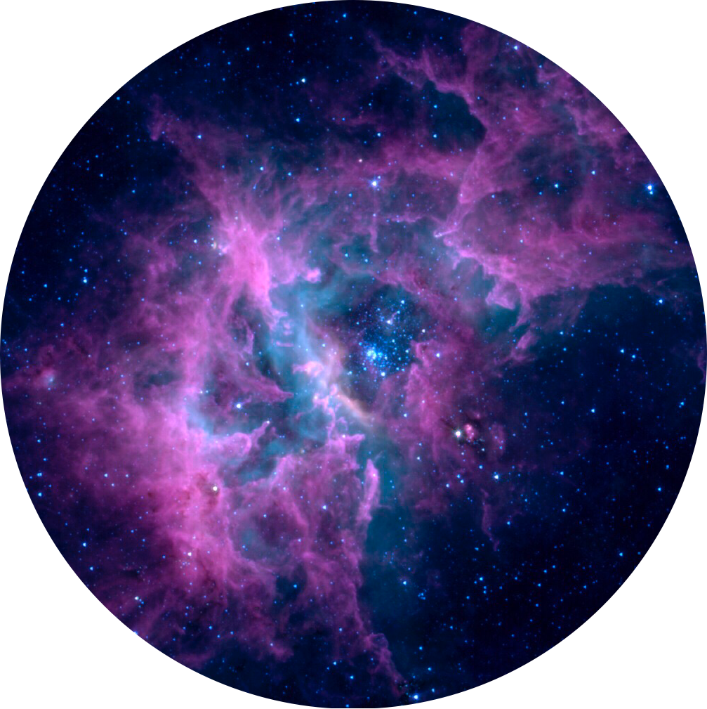 Clouds Sticker - Galaxy Dyed Hair Clipart (1007x1009), Png Download