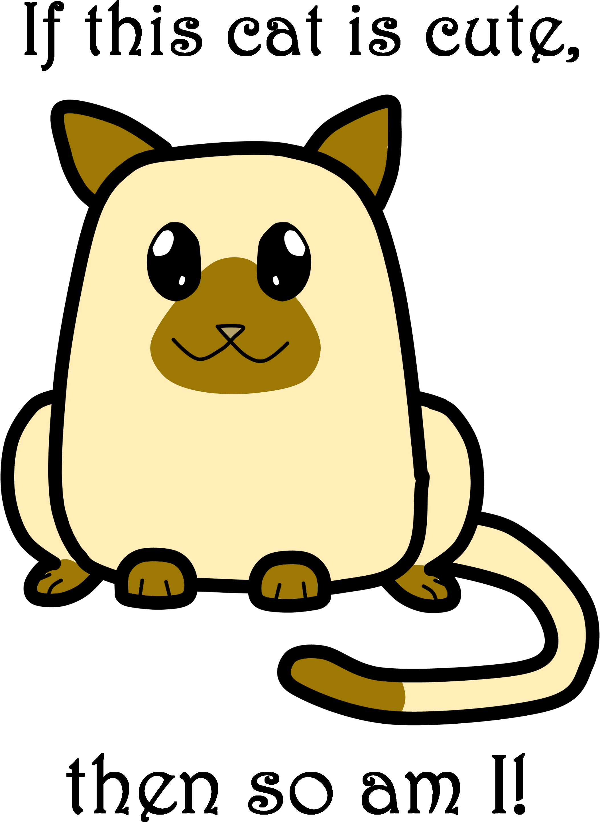 Even Potato Cat Is Cute, So Are You Clipart (2400x3200), Png Download