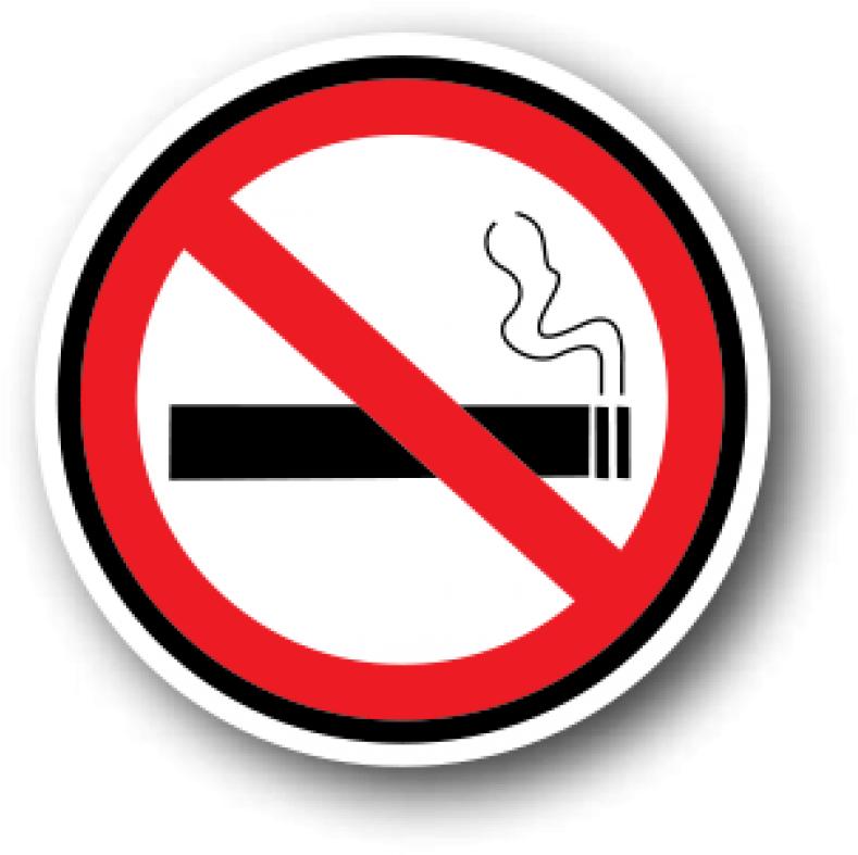 Health And Safety Floor Sign, No Smoking - Stop Alcohol And Smoking Clipart (856x1000), Png Download