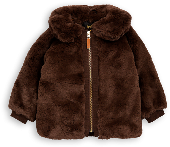 Fur Coat Png Photos - Mini Rodini Faux Fur Jacket Brown Clipart (786x786), Png Download