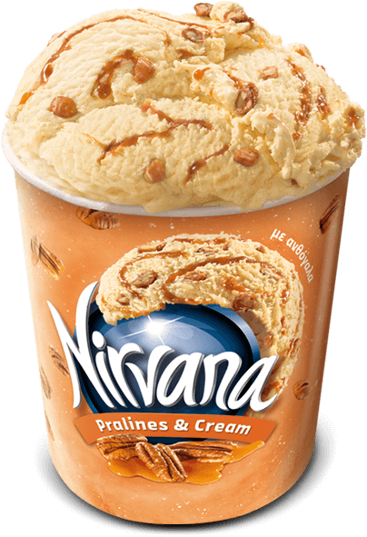 Ice Cream With Caramel And Walnuts Nirvana Clipart (800x800), Png Download