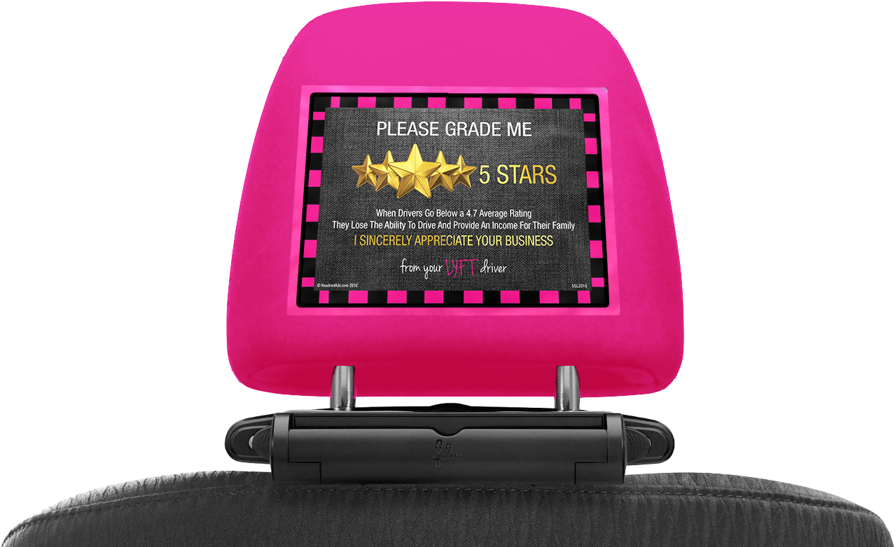 5 Star Rating Pink Png - Lyft Clipart (1394x796), Png Download
