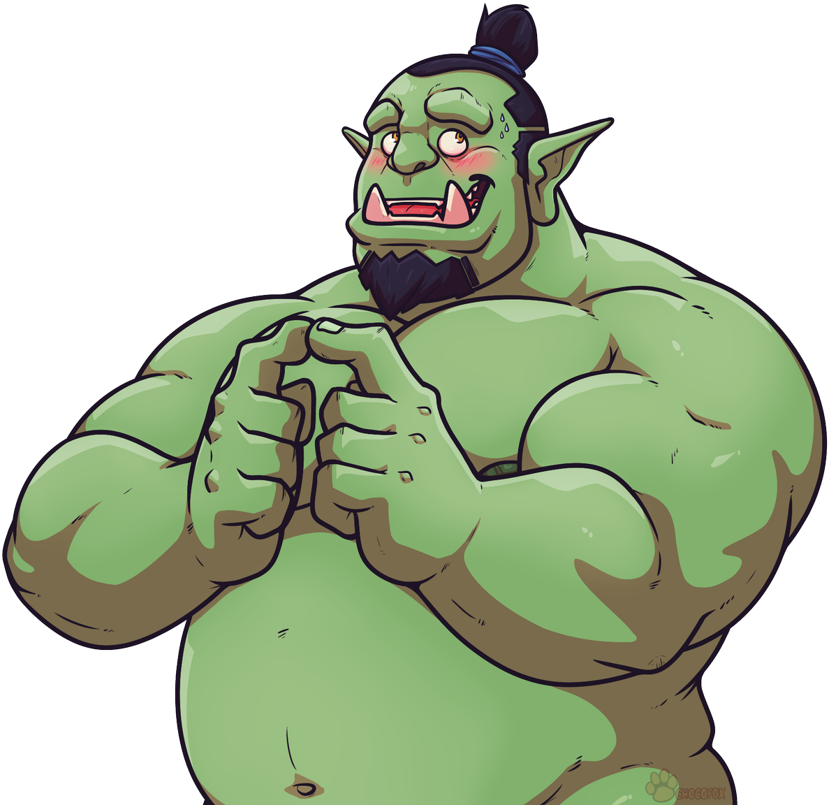 Big Cute Orc More Orcs Pics To Come And - Cute Orc Clipart (1200x1154), Png Download
