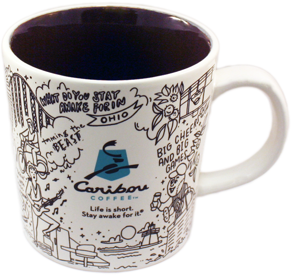 Caribou Coffee Mug , Png Download Clipart (585x554), Png Download