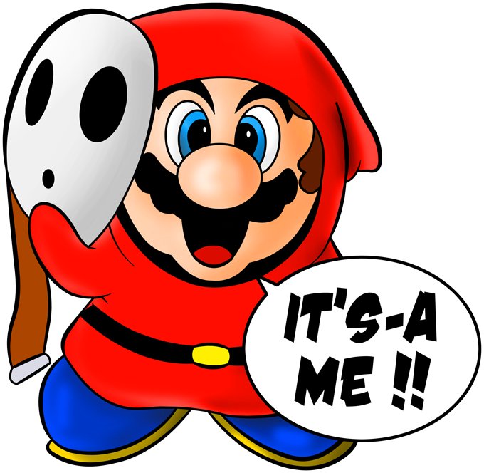 Mario And Shy Guy - Shy Guy Clipart (680x664), Png Download