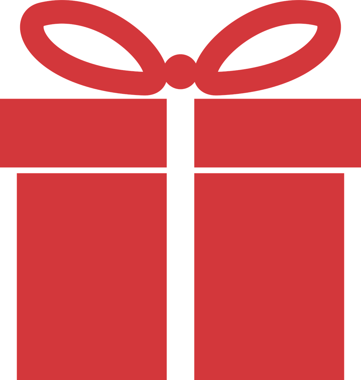 Red Gift Icon Png Clipart (1217x1280), Png Download