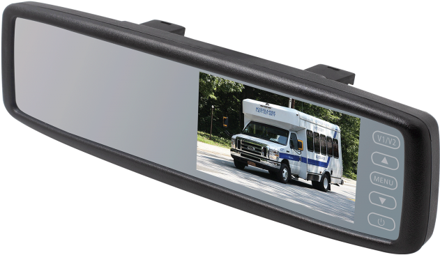 Backup Clip On Monitor With Hi Res Color Display - Automotive Side-view Mirror - Png Download (800x718), Png Download