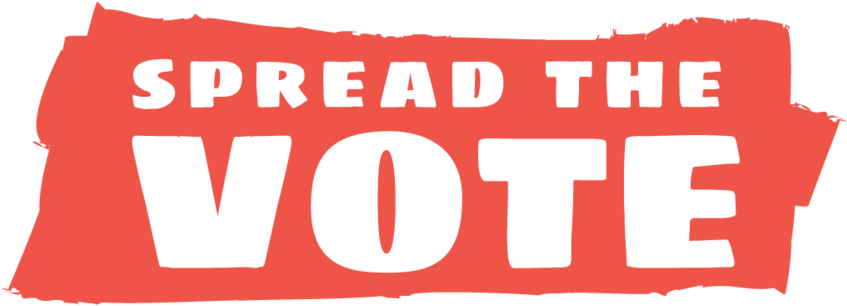 Vote For Png - Spread The Vote Clipart (1000x334), Png Download