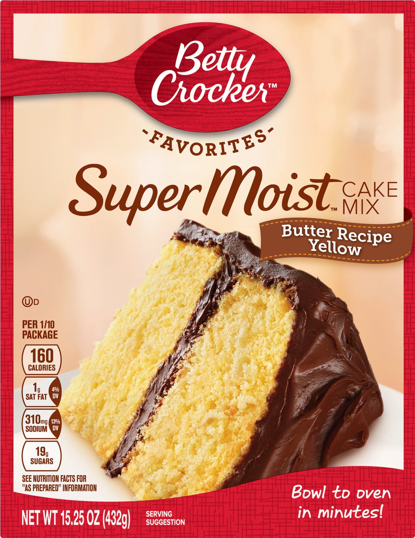 Walmart Bakery Cakes - Betty Crocker Moist Cake Mix Clipart (1800x1800), Png Download