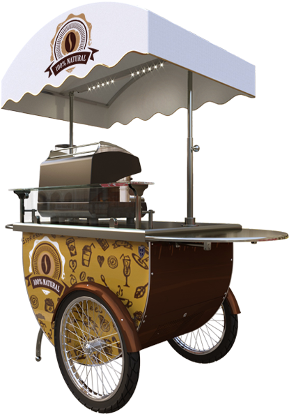 Coffee Cart Clipart (880x600), Png Download
